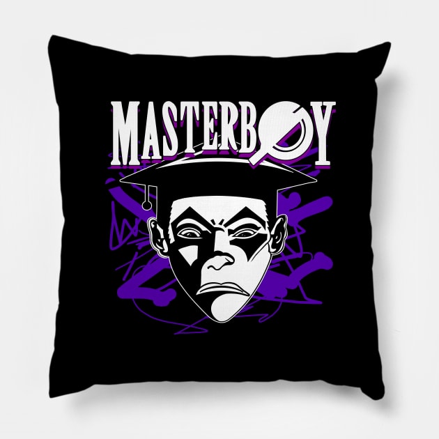 MASTERBOY - 90s special chinese purple collector edition Pillow by BACK TO THE 90´S