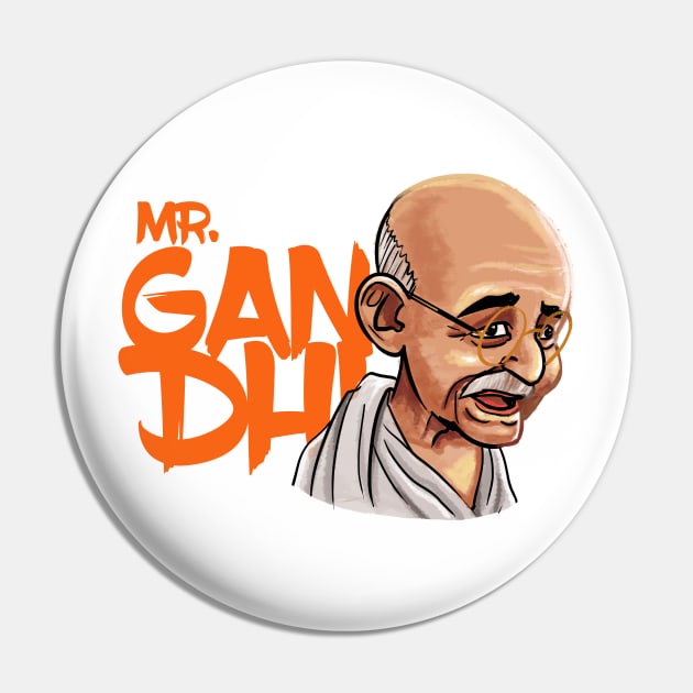 Gandhi Pin by wtama