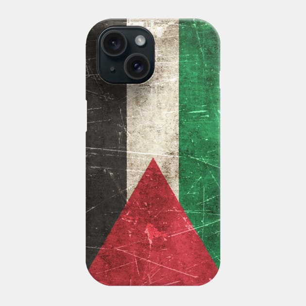 Vintage Aged and Scratched Palestinian Flag Phone Case by jeffbartels