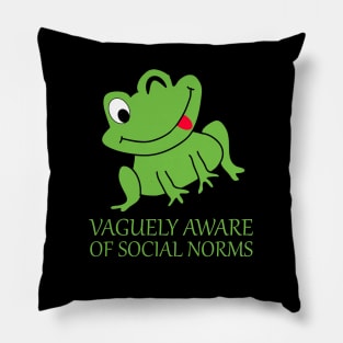 Vaguely aware of social norms Pillow