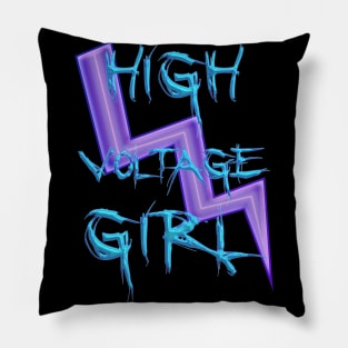 high voltage girl Pillow