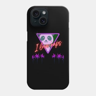 Cute Panda Cyberpunk - I Love Naps - Kawaii Panda #9 Phone Case