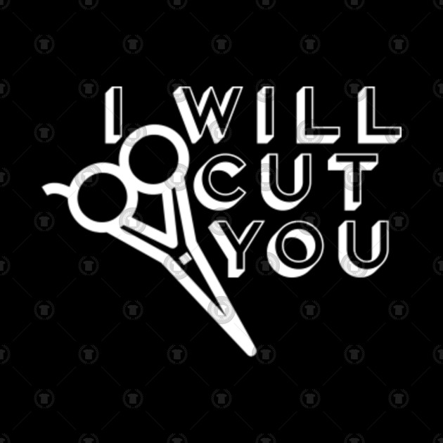 I Will Cut You Hair Stylist Tote Bag Teepublic Uk