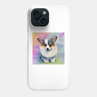 Cute Corgi Puppy Art 3 Phone Case