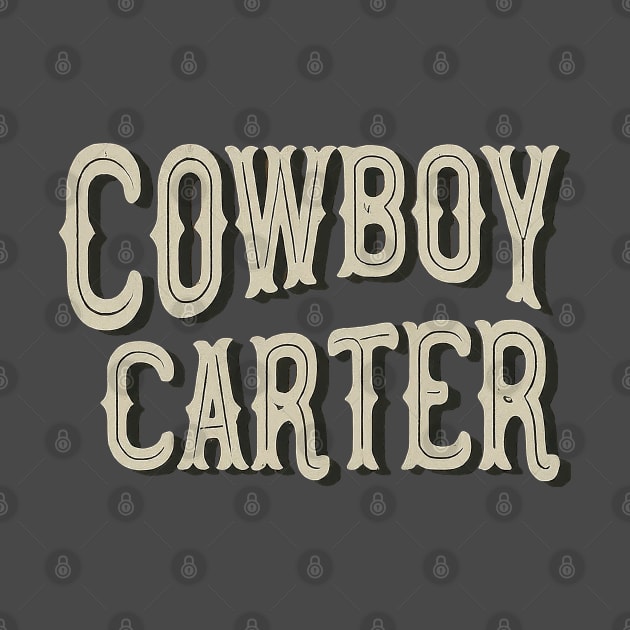 Rustic Western Cowboy Carter Graphic by Retro Travel Design