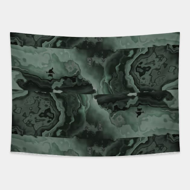 Sage Green Malachite Agate Stone Tapestry by Moon Art