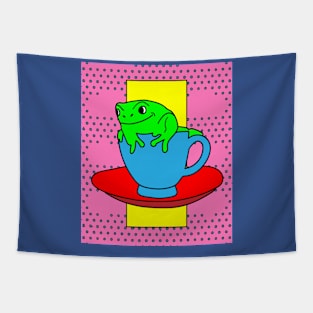 Coffee Cup Bathing Drinking Crazy Tapestry