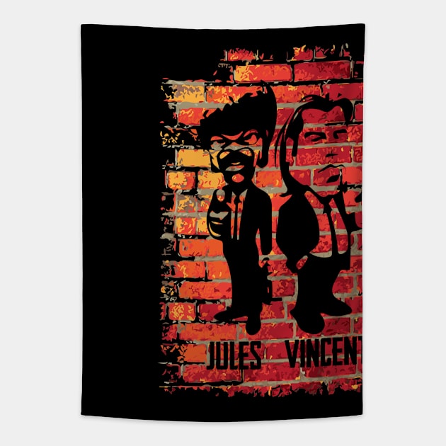 Jules & Vincent - Pulp Fiction Tapestry by CAUTODIPELO