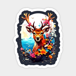 Deer Illustration Magnet