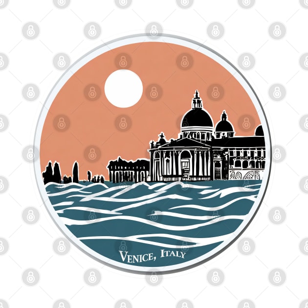 Sticker - Sunset Serenity in Venice, Italy by POD24