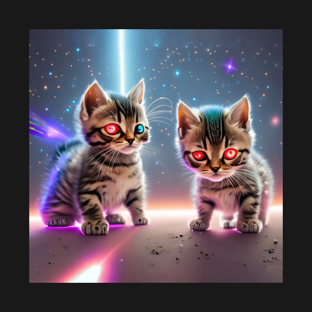 Space Cats 21 by ABSTRACT-IVISM