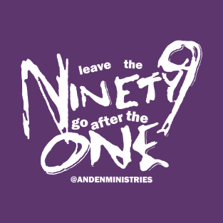 One in Ninety-Nine White Ink T-Shirt