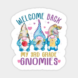 Welcome Back My 3rd Grade Gnomies.. Back to school Cute gift Magnet