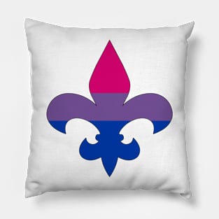 Fleur De Lis Bi Pride! Pillow