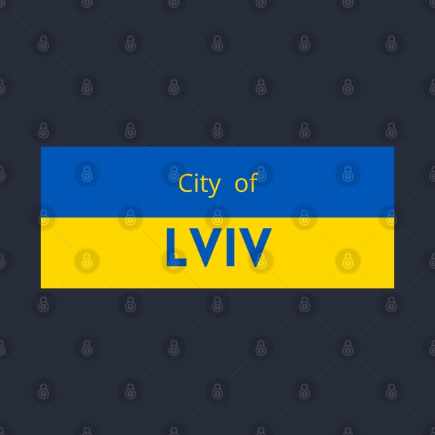 City of Lviv in Ukraine Flag by aybe7elf