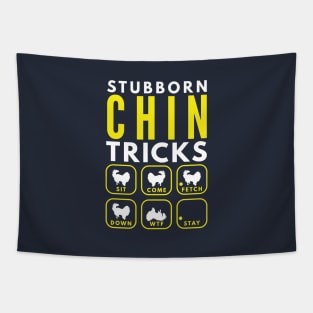 Stubborn Chin Tricks - Dog Training Tapestry