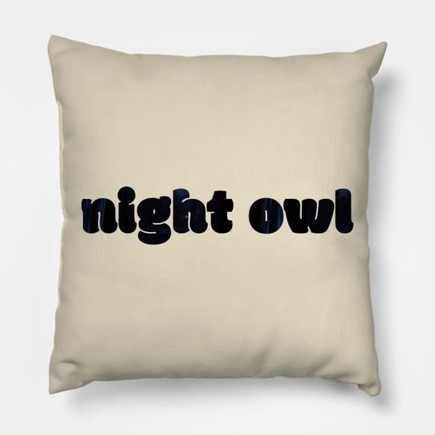 Night owl Pillow by Z And Z