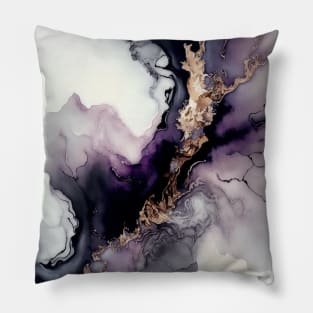 Ethereal Essence - Abstract Alcohol Ink Resin Art Pillow