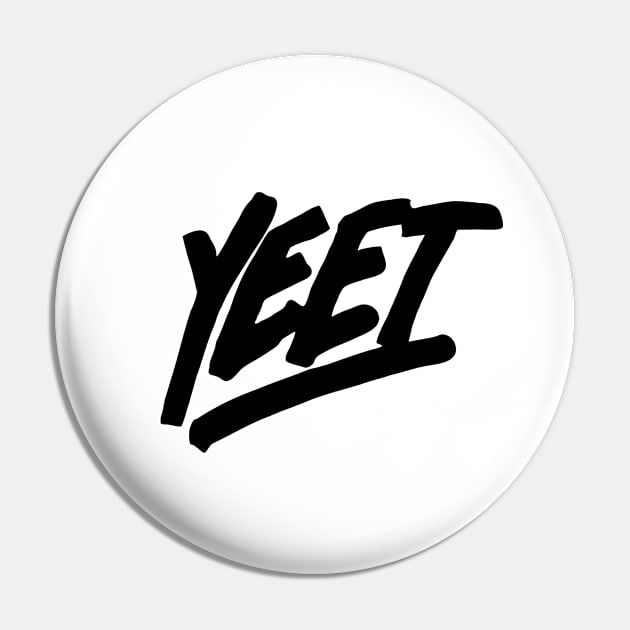 yeet Black Pin by Giftsisle