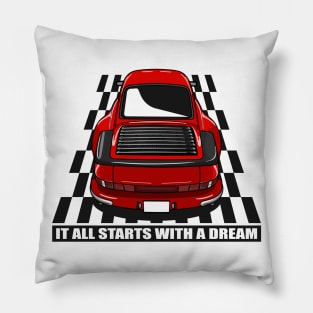 Porsche Dream Car Pillow