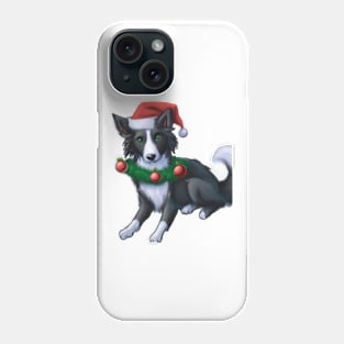 Cute Border Collie Drawing Phone Case