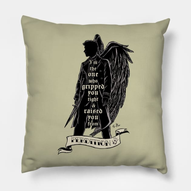 Perdition Pillow by jesspalumboart