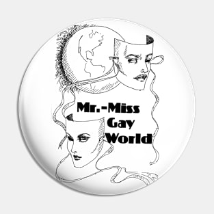 Mr. Gay World Vintage 1970 Pin