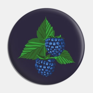 Blackberry illustration Pin