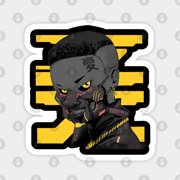 angry kid israel adesanya Magnet by Space wolrd