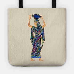 Ancient greek woman with pottery Tote