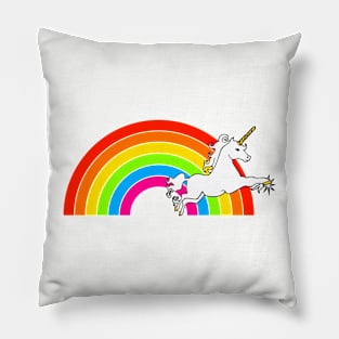 Unicorn Rainbow (Right Side) Pillow