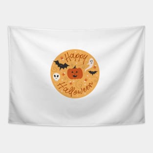 Pumpkin Party Pattern Tapestry