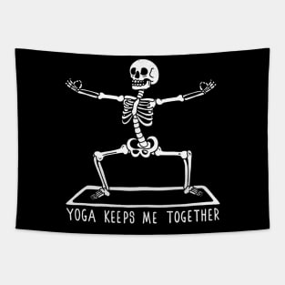 Yoga keeps me together Tapestry