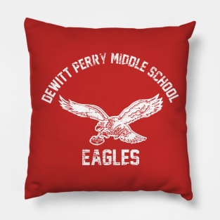 Dewitt Perry Middle School White Pillow