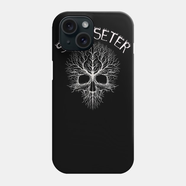 Creepy Nerves Skull Phone Case by MetalByte