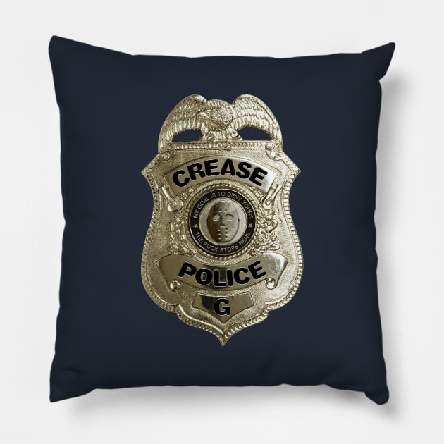 Crease Police (Hockey) Pillow by eBrushDesign