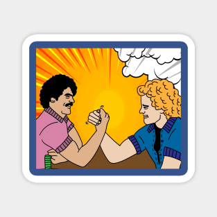 Funny Colorful Arm Wrestling Magnet