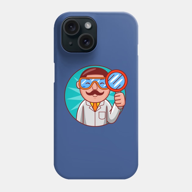 Scientist Man Phone Case by MEDZ