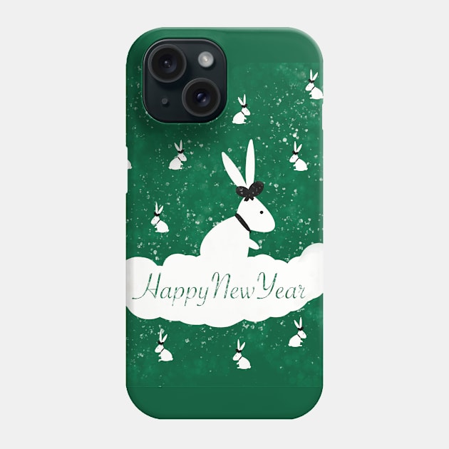 White rabbit Phone Case by Xatutik-Art