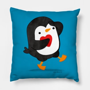 Penguin looking for love Pillow