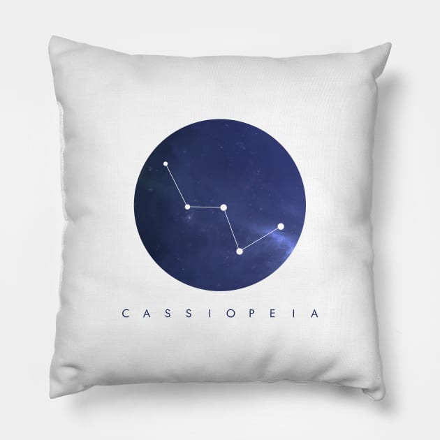 Cassiopeia Constellation Pillow by clothespin