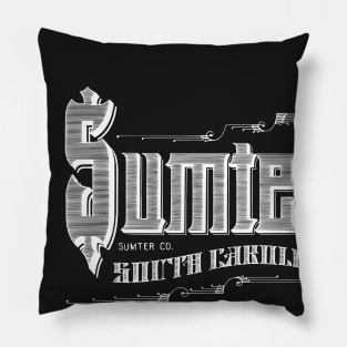 Vintage Sumter, SC Pillow