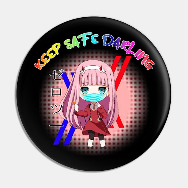 Keep safe darling, zero two chibi Pin by KM Design