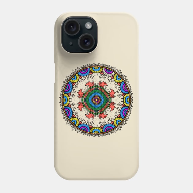 Mandala childish Phone Case by Mako Design 