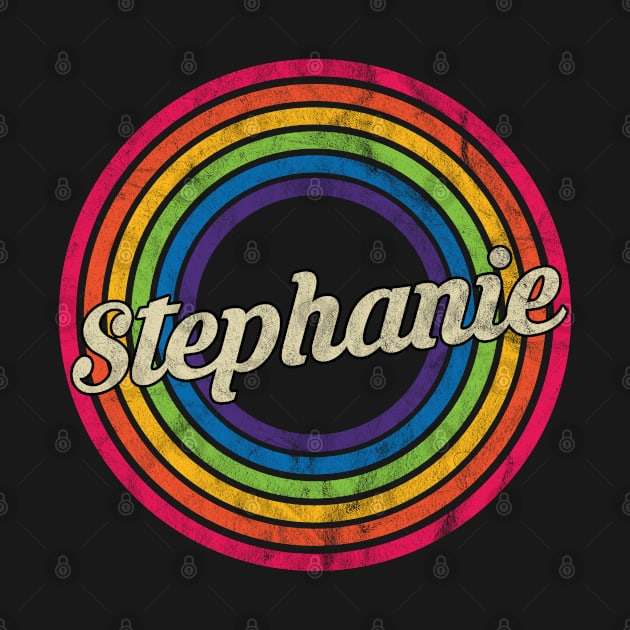 Stephanie - Retro Rainbow Faded-Style by MaydenArt