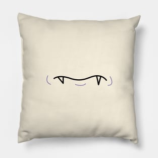 Dracula's mouth doodle art Pillow