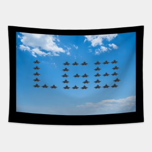 Let's Go Brandon F15 Jet Fighters Tapestry