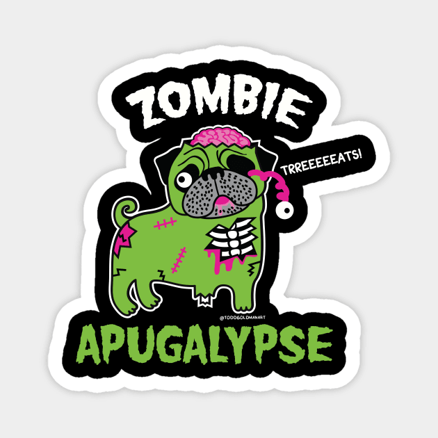 ZOMBIE APUGALYPSE Magnet by toddgoldmanart