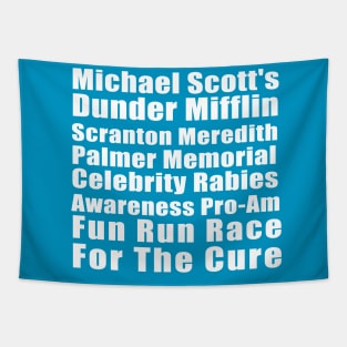 Michael Scott's Dunder Mifflin Fun Run Shirt Tapestry