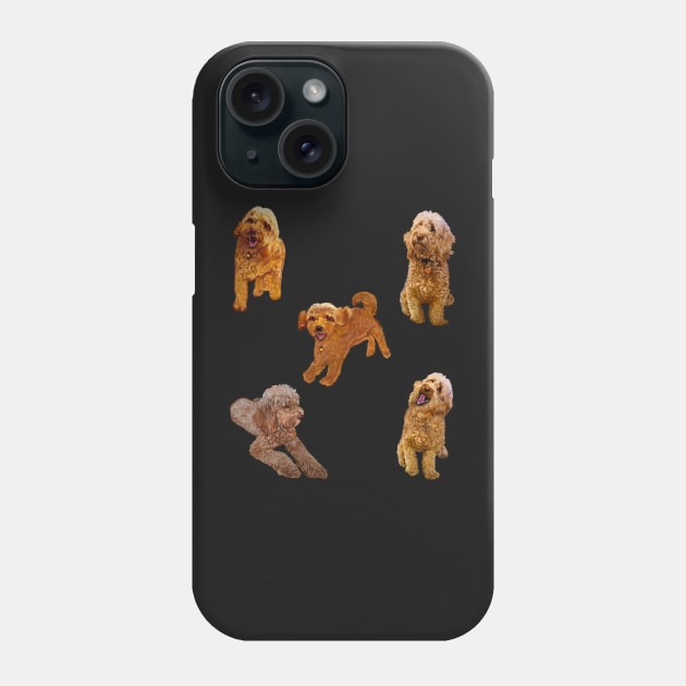 Cavapoo Cavoodle puppy pattern -puppies galore ! cute cavalier king charles spaniel Phone Case by Artonmytee